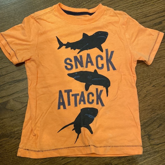 Gymboree size 6 boys set shorts and plaid shorts orange tropical crab shark - Picture 7 of 11